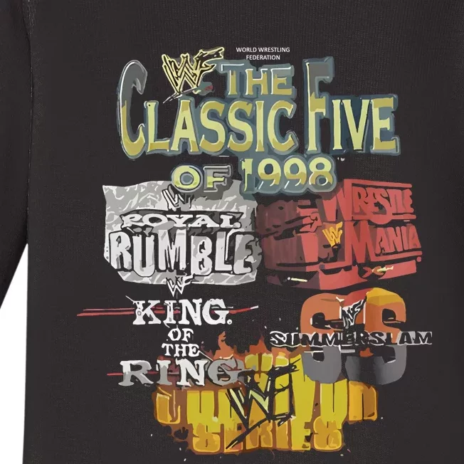 The Classic Five Of 1998 Baby Long Sleeve Bodysuit