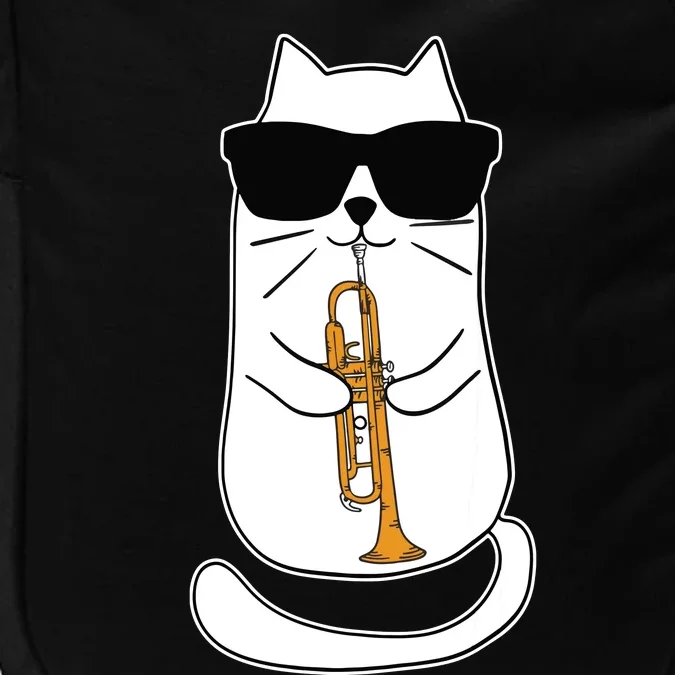 Trumpet Cat Funny Trumpet Player Impact Tech Backpack