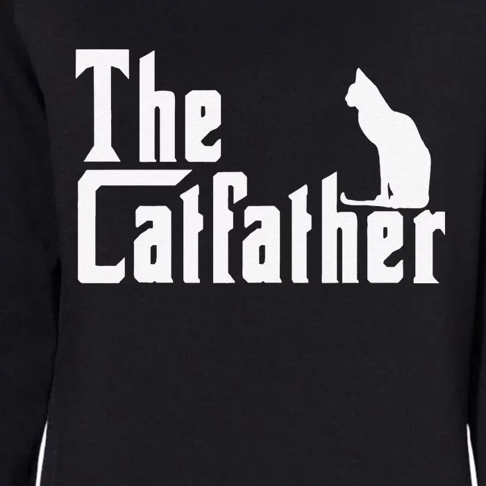 The Catfather Funny Cat Dad Father Lover Womens California Wash Sweatshirt