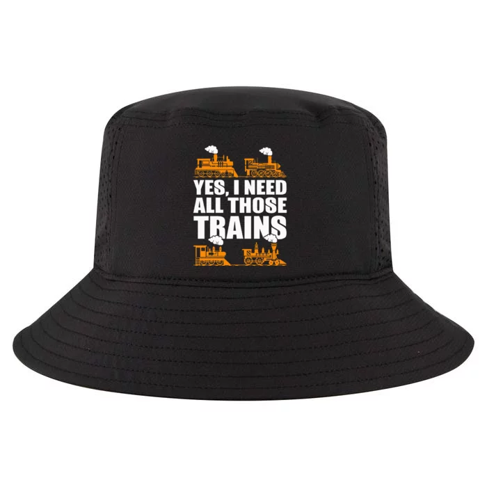 Train Collector Funny Model Train Cool Comfort Performance Bucket Hat