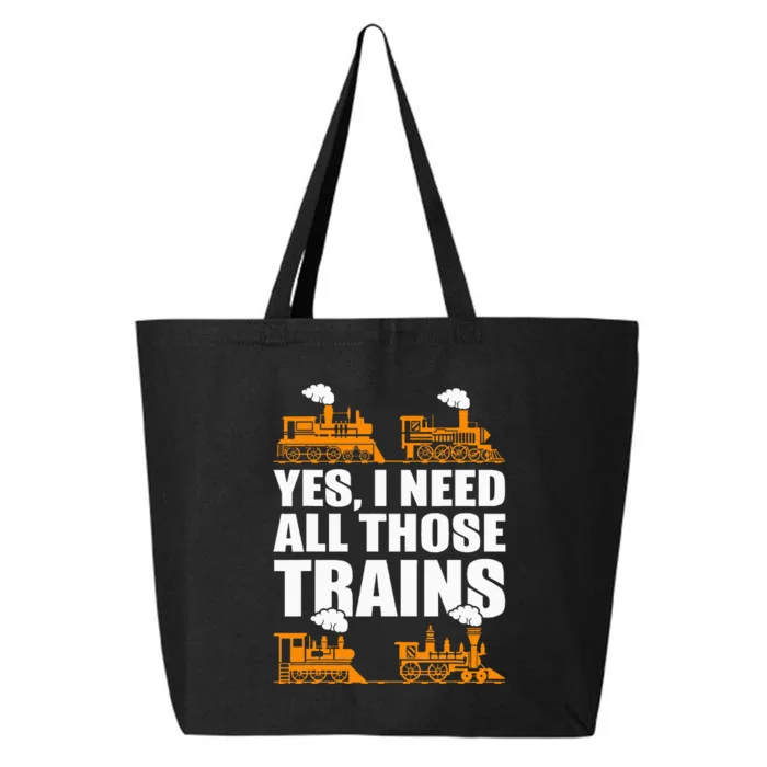 Train Collector Funny Model Train 25L Jumbo Tote