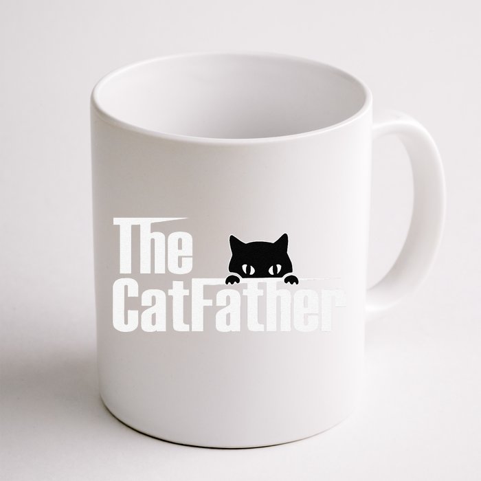 The Catfather Funny Cute Cat Father Front & Back Coffee Mug