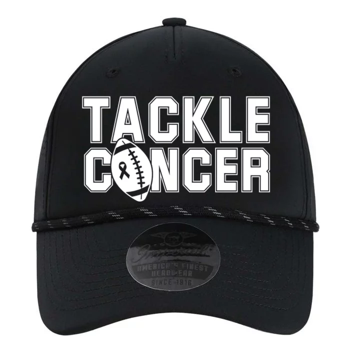 Tackle Cancer Football Ribbon Breast Cancer Awareness Performance The Dyno Cap