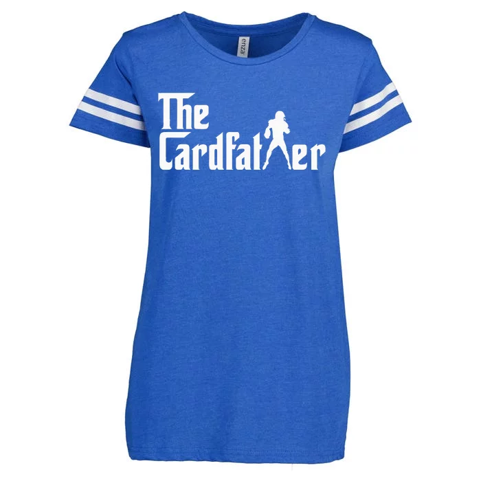 The Cardfather Funny Football Card Collector Trading Cards Enza Ladies Jersey Football T-Shirt