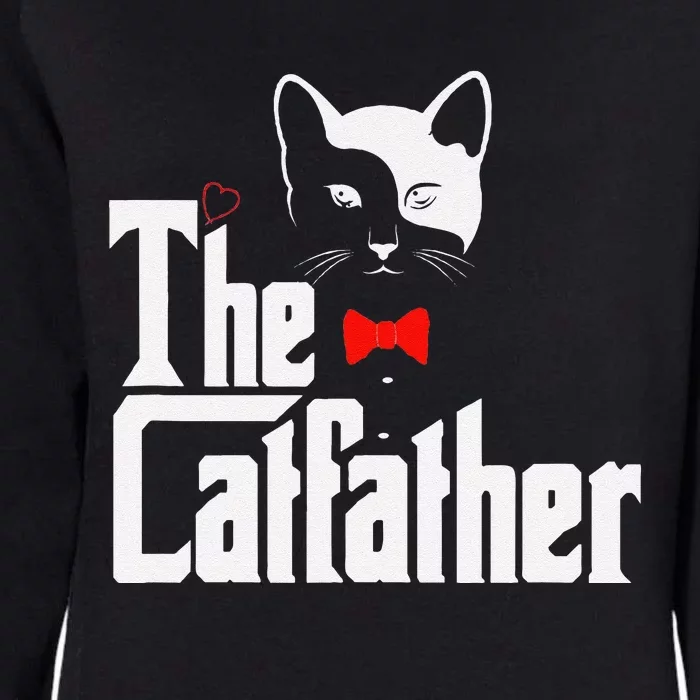 The Catfather Funny Cat Dad Lover Gift Womens California Wash Sweatshirt