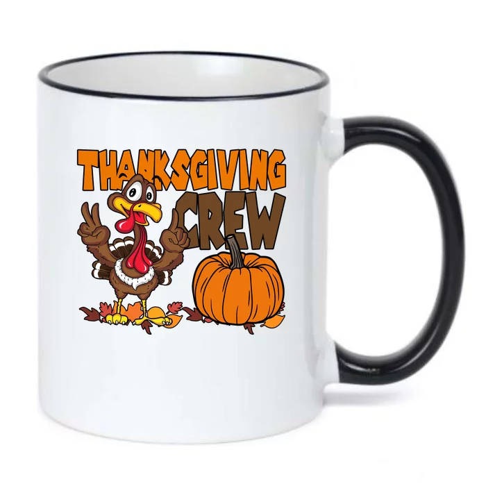 Thanksgiving Crew Funny Turkey Fall Black Color Changing Mug