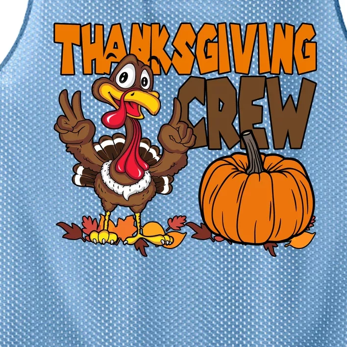 Thanksgiving Crew Funny Turkey Fall Mesh Reversible Basketball Jersey Tank