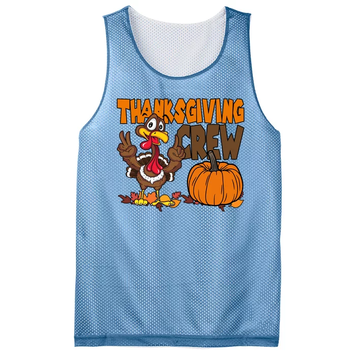 Thanksgiving Crew Funny Turkey Fall Mesh Reversible Basketball Jersey Tank