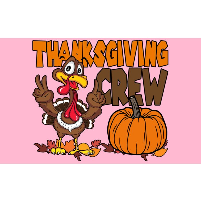 Thanksgiving Crew Funny Turkey Fall Bumper Sticker