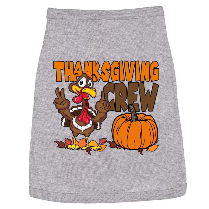 Thanksgiving Crew Funny Turkey Fall Doggie Tank