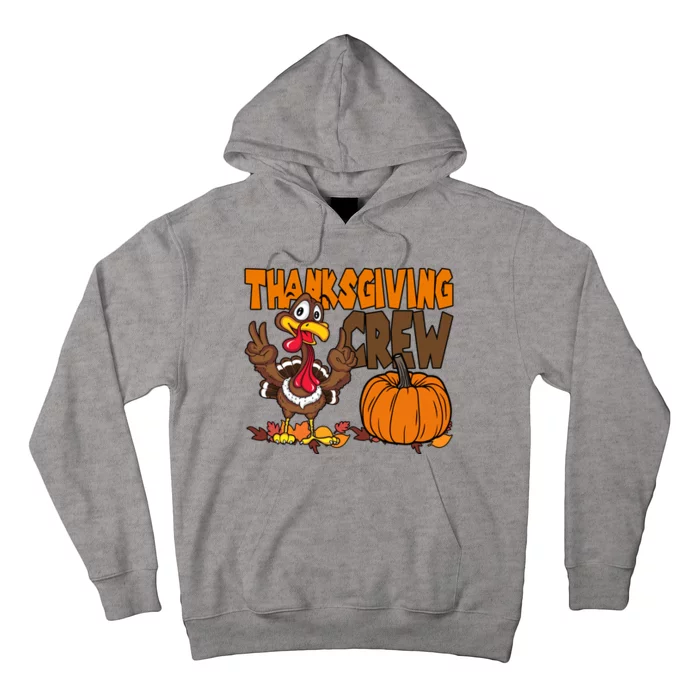 Thanksgiving Crew Funny Turkey Fall Hoodie