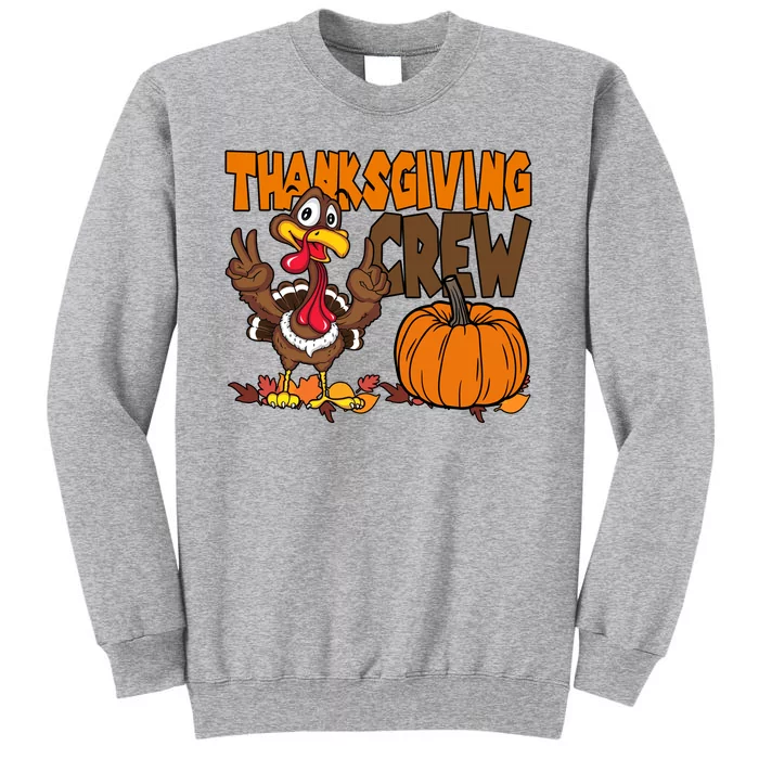 Thanksgiving Crew Funny Turkey Fall Sweatshirt