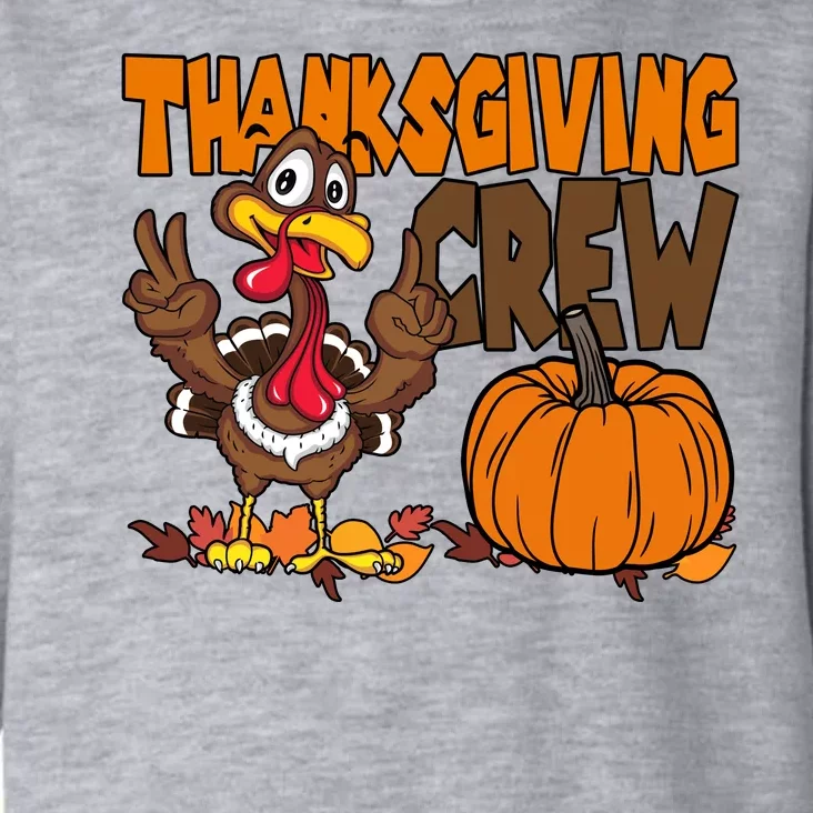 Thanksgiving Crew Funny Turkey Fall Toddler Hoodie