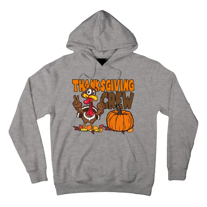 Thanksgiving Crew Funny Turkey Fall Tall Hoodie