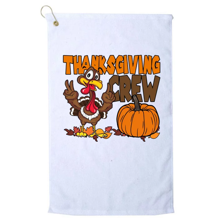 Thanksgiving Crew Funny Turkey Fall Platinum Collection Golf Towel