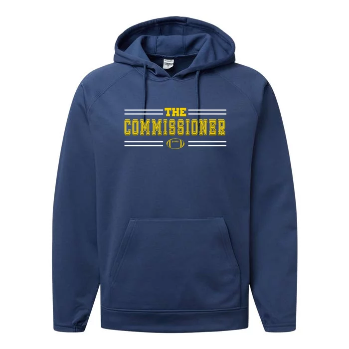 The Commissioner Football Logo Performance Fleece Hoodie