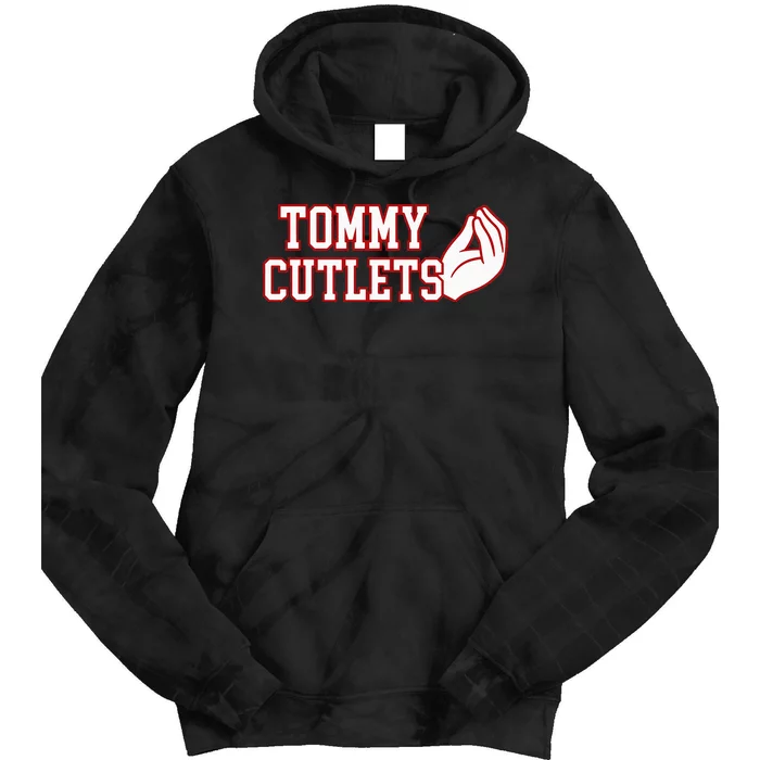 Tommy Cutlets Football Quarterback NY Italian Hand Gesture Tie Dye Hoodie