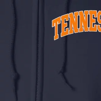 Tennessee Classic Font State Name Design Full Zip Hoodie