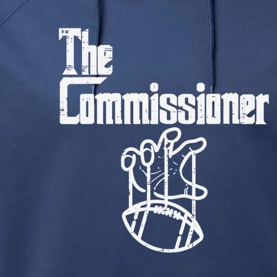 The Commissioner Fantasy Football Commish FFL Performance Fleece Hoodie