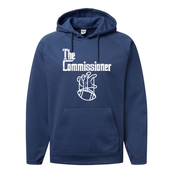 The Commissioner Fantasy Football Commish FFL Performance Fleece Hoodie