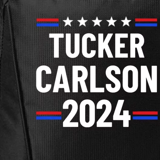 Tucker Carlson For President 2024 City Backpack