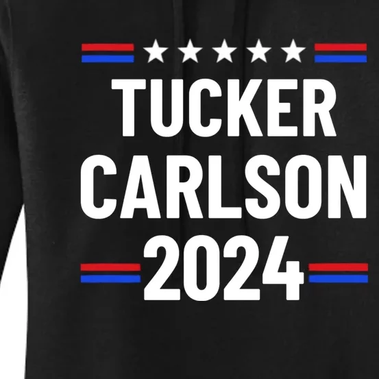 Tucker Carlson For President 2024 Women's Pullover Hoodie