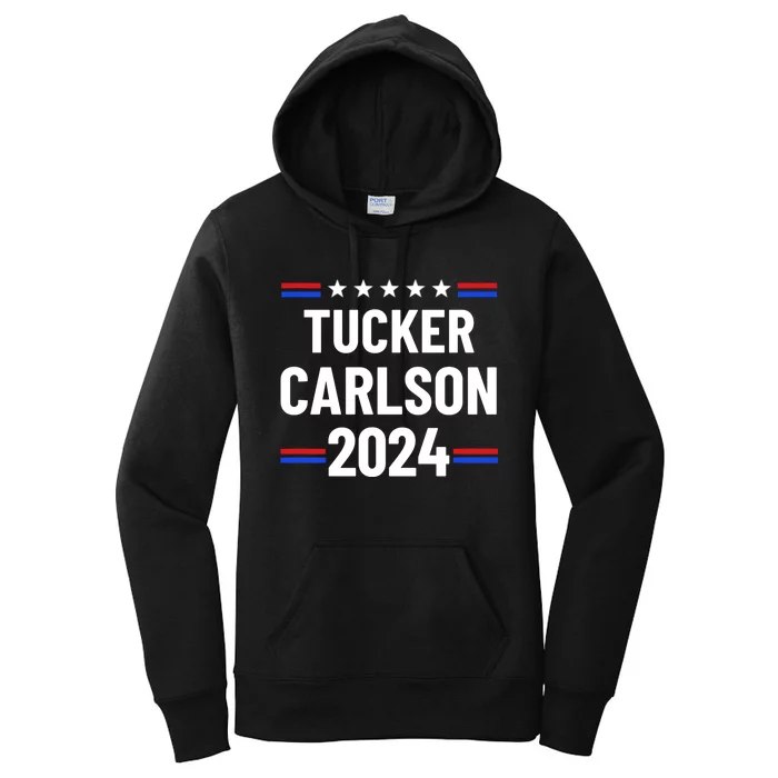 Tucker Carlson For President 2024 Women's Pullover Hoodie