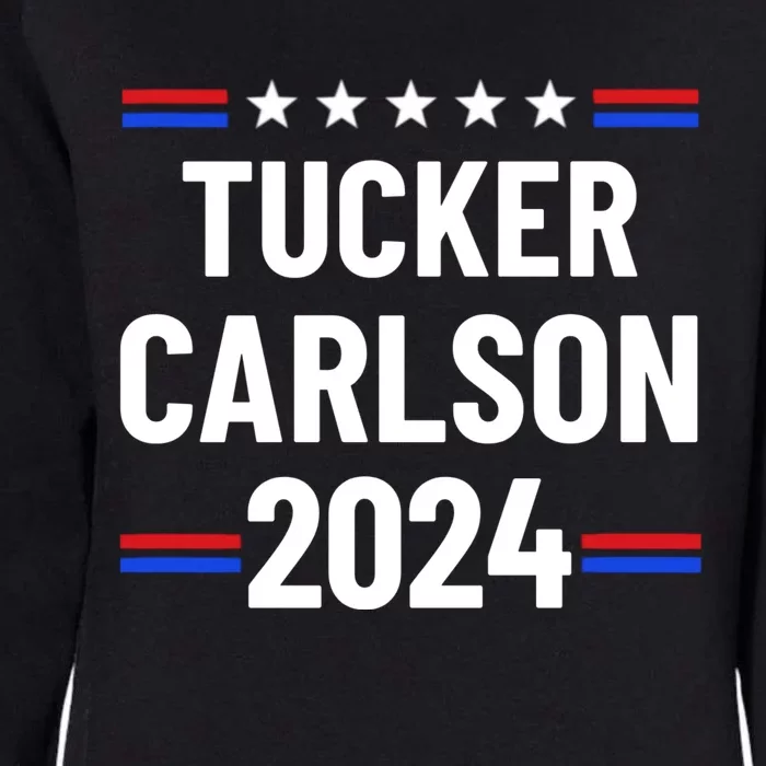 Tucker Carlson For President 2024 Womens California Wash Sweatshirt