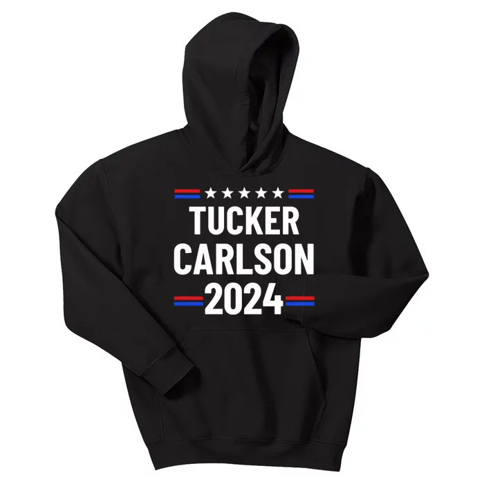 Tucker Carlson For President 2024 Kids Hoodie