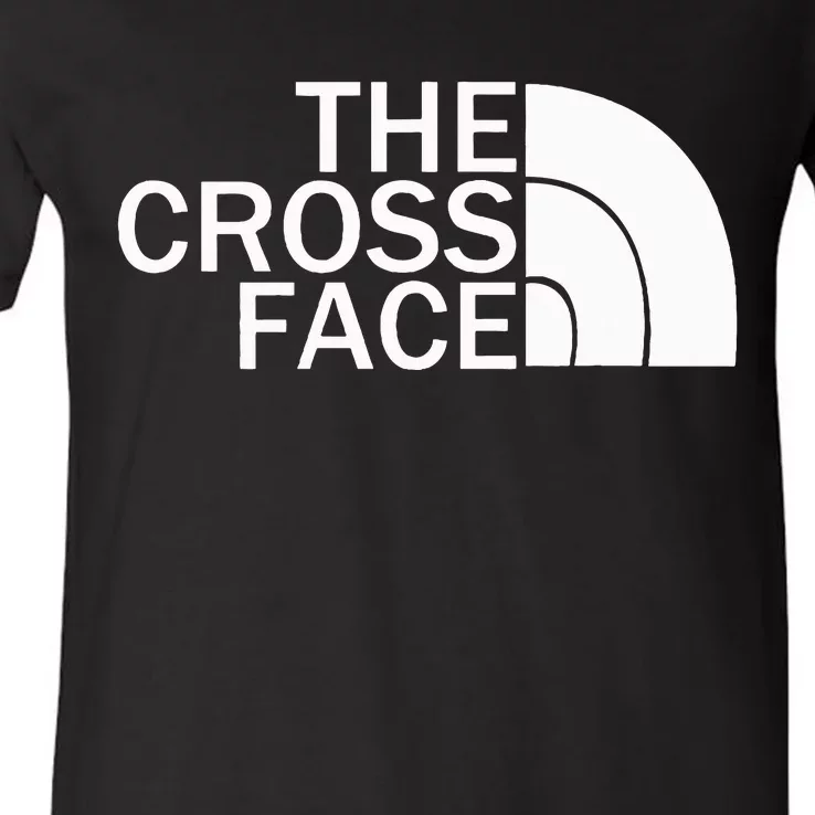 The Cross Face Wrestling V-Neck T-Shirt