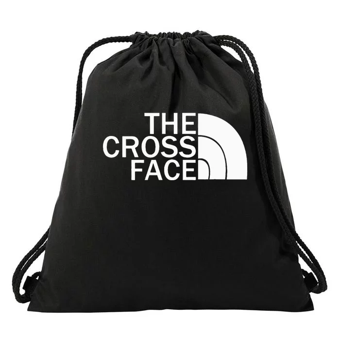 The Cross Face Wrestling Drawstring Bag