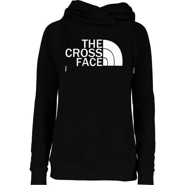 The Cross Face Wrestling Womens Funnel Neck Pullover Hood