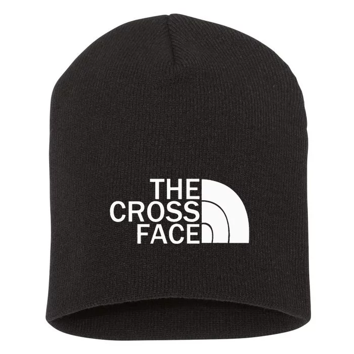 The Cross Face Wrestling Short Acrylic Beanie