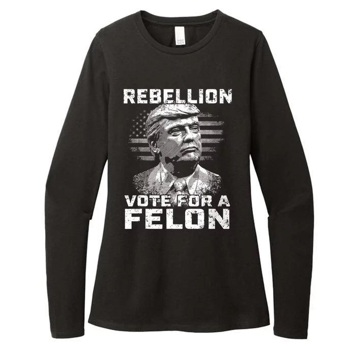 The Convicted Felon Trump 2024 Womens CVC Long Sleeve Shirt