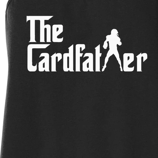 The Cardfather Funny Football Card Collector Trading Cards Women's Racerback Tank