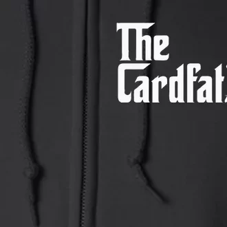 The Cardfather Funny Football Card Collector Trading Cards Full Zip Hoodie