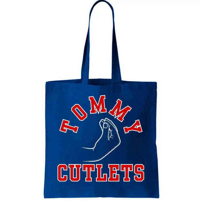 Tommy Cutlets Funny Italian Hand Gesture Football Design Tote Bag