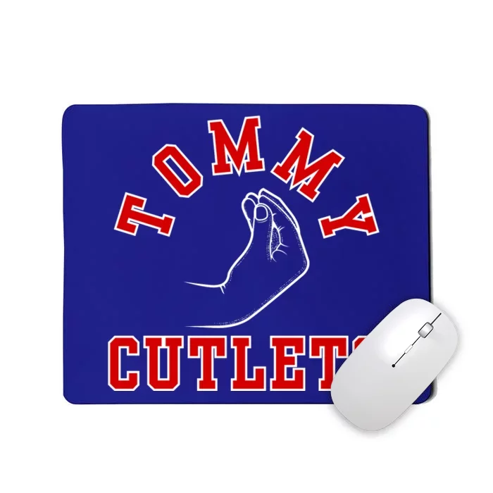 Tommy Cutlets Funny Italian Hand Gesture Football Design Mousepad