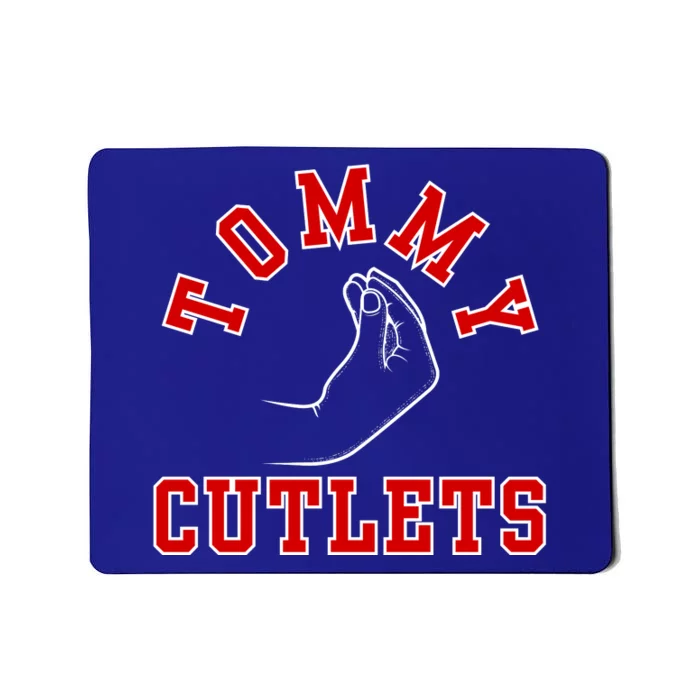 Tommy Cutlets Funny Italian Hand Gesture Football Design Mousepad