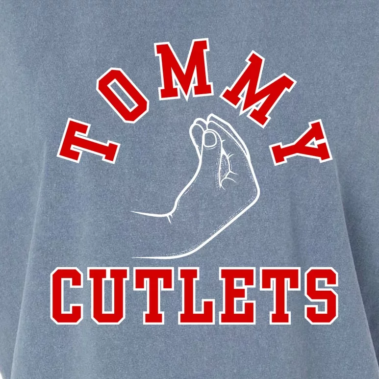 Tommy Cutlets Funny Italian Hand Gesture Football Design Garment-Dyed Women's Muscle Tee