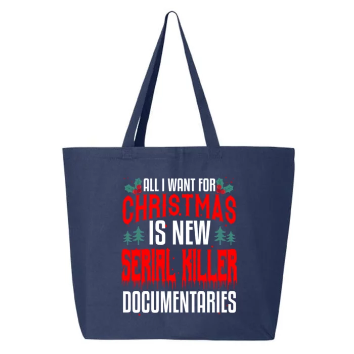 True Crime Fan Funny Christmas Gift All I Want Podcast Show Gift 25L Jumbo Tote