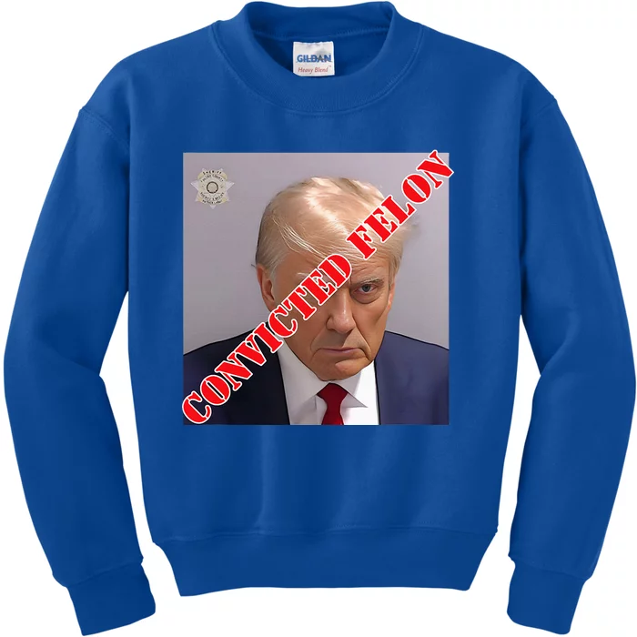 Trump Convicted Felon Kids Sweatshirt