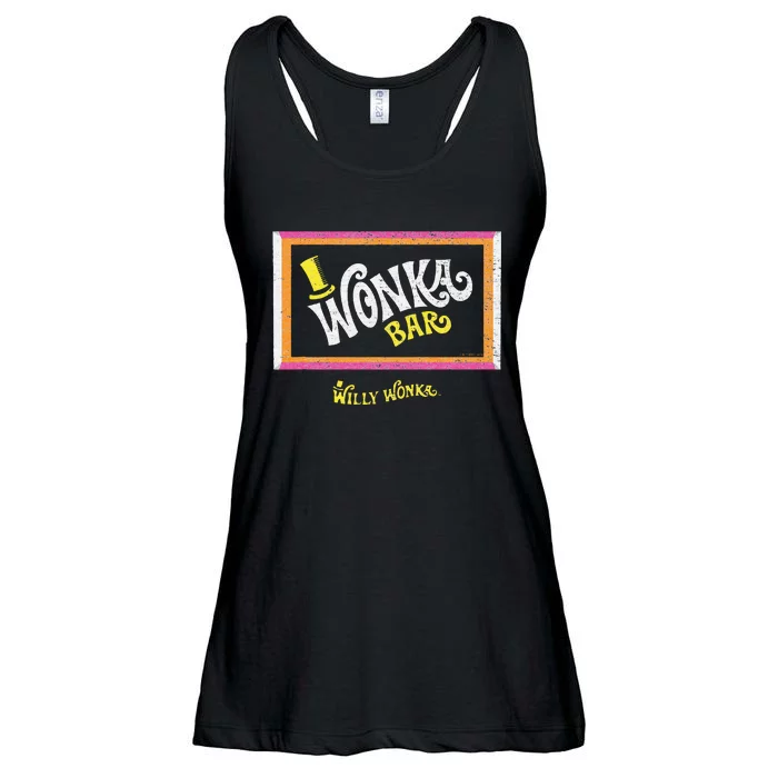 The Chocolate Factory Wonka Chocolate Bar Ladies Essential Flowy Tank