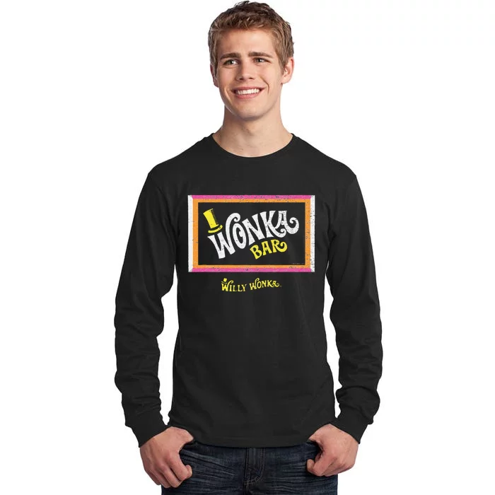 The Chocolate Factory Wonka Chocolate Bar Tall Long Sleeve T-Shirt