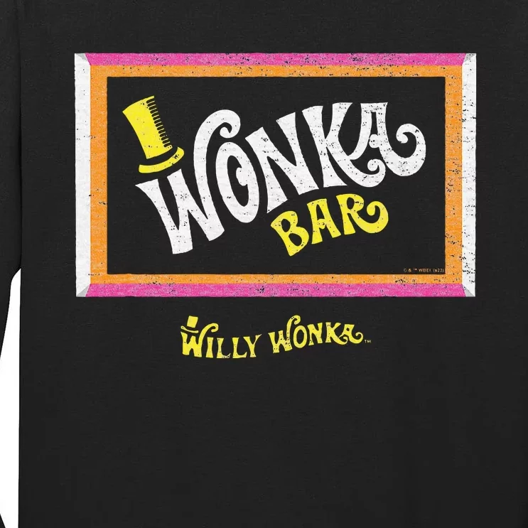 The Chocolate Factory Wonka Chocolate Bar Tall Long Sleeve T-Shirt