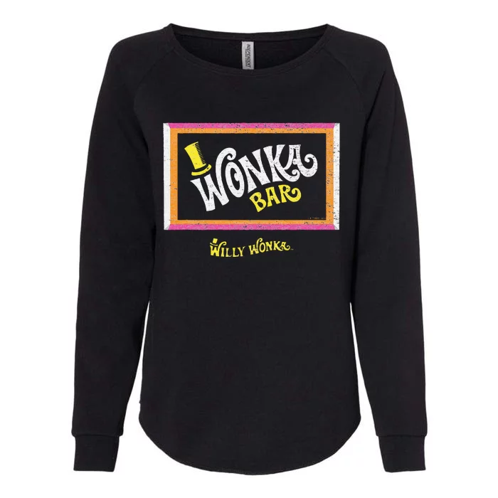 The Chocolate Factory Wonka Chocolate Bar Womens California Wash Sweatshirt