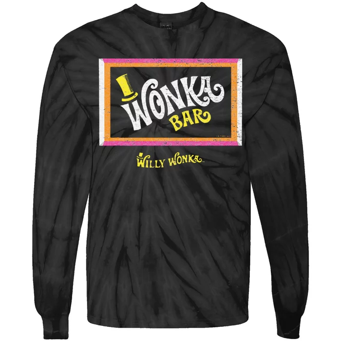 The Chocolate Factory Wonka Chocolate Bar Tie-Dye Long Sleeve Shirt