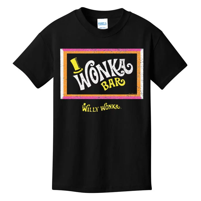 The Chocolate Factory Wonka Chocolate Bar Kids T-Shirt