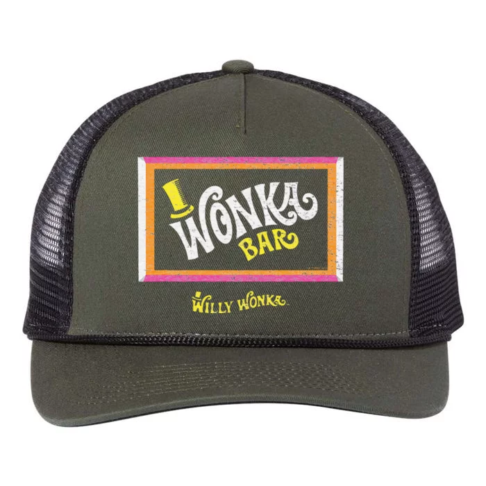 The Chocolate Factory Wonka Chocolate Bar Retro Rope Trucker Hat Cap