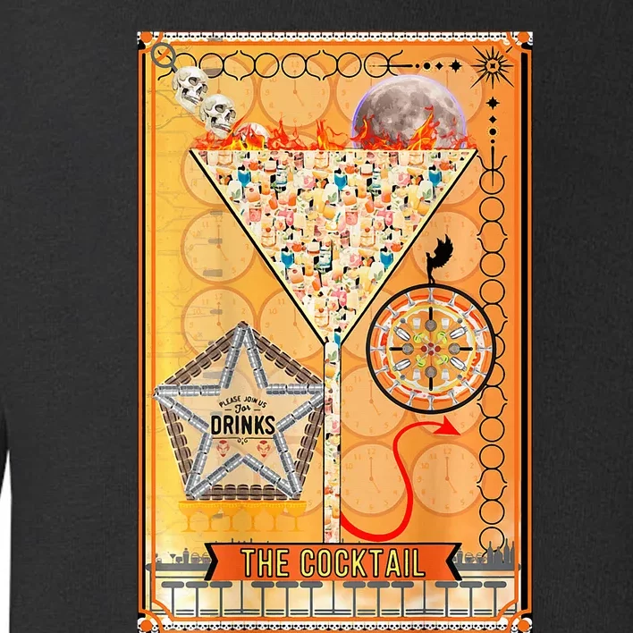 The Cocktail Funny Tarot Playing Card Toddler Sweatshirt